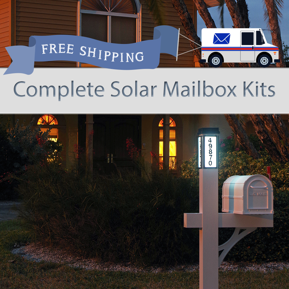  Illuminated Single Post Mailboxes 