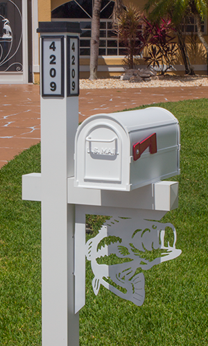 Decorative Mailbox Bracket - Fish Option 2