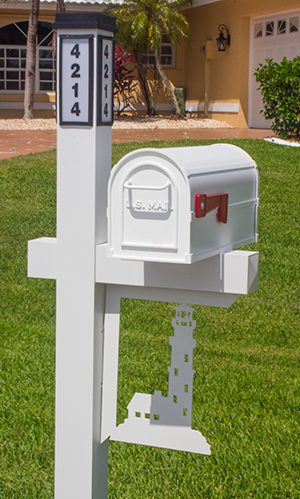 Decorative Mailbox Bracket- Lighthouse