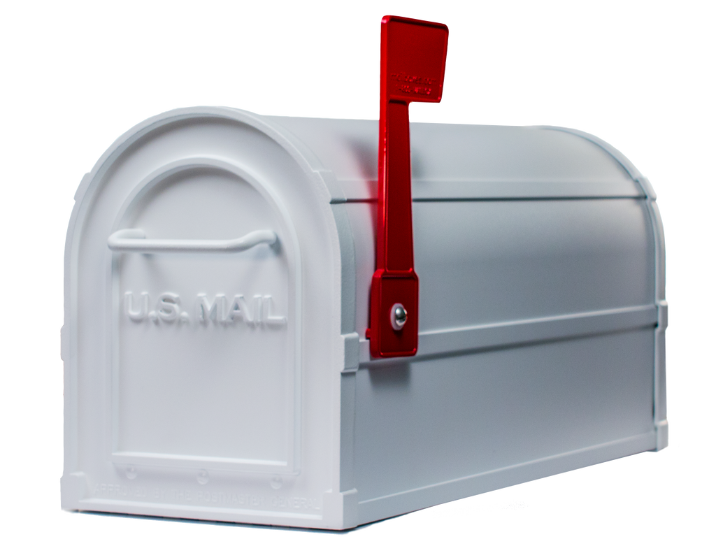 White 2-Door Mailbox